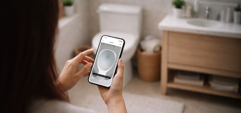 Cylinder Health Stool Scan AI stool imaging tool on smartphone