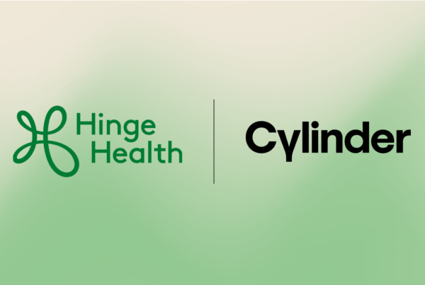 Hinge Health and Cylinder announcing Cylinder Health joining Hinge Health.